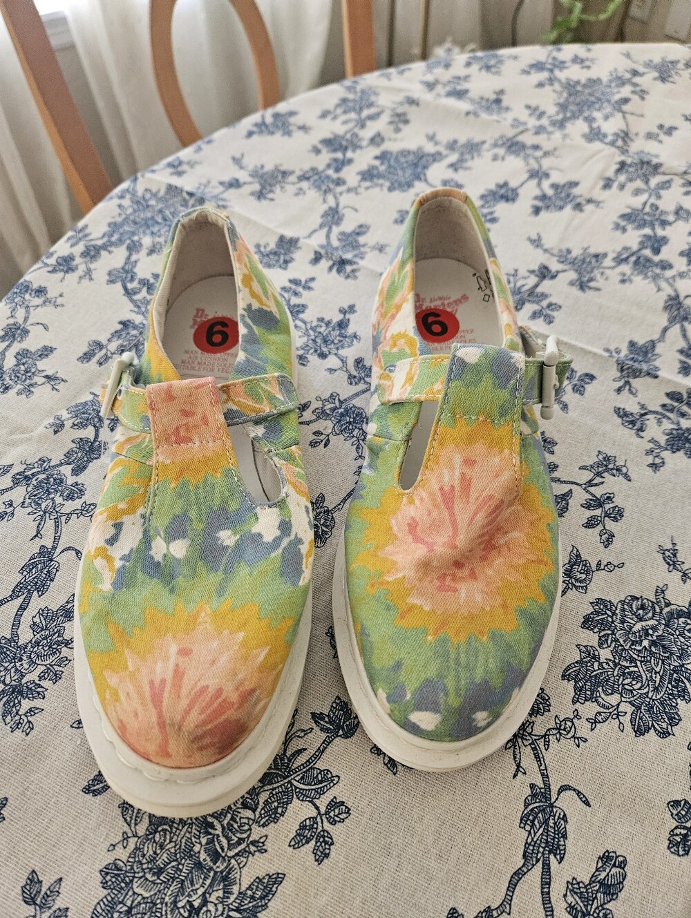 Dr. Martens Kids Floral Canvas Sneakers - Green, Yellow, Pink